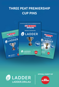 Three Peat Premiership Cup Pin Set